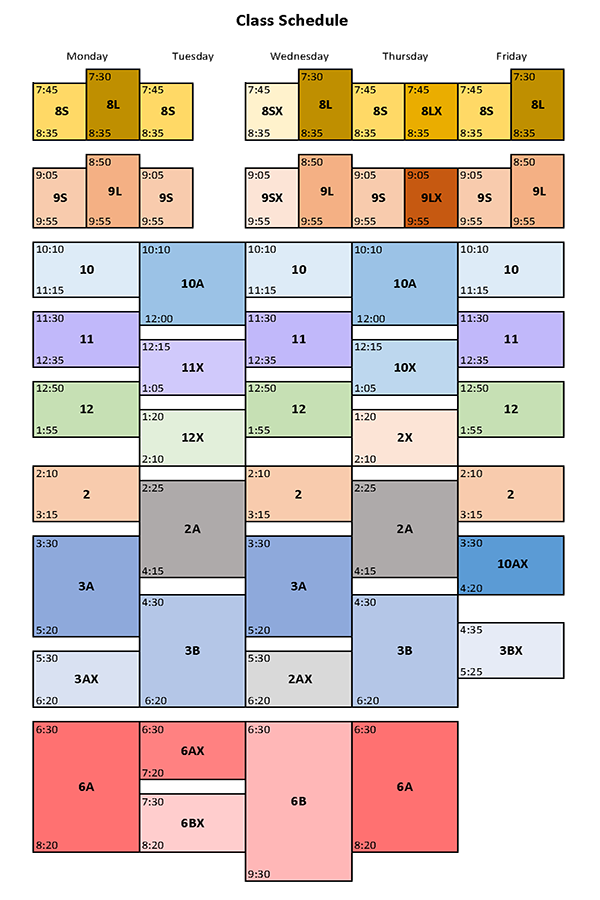 Class Schedule